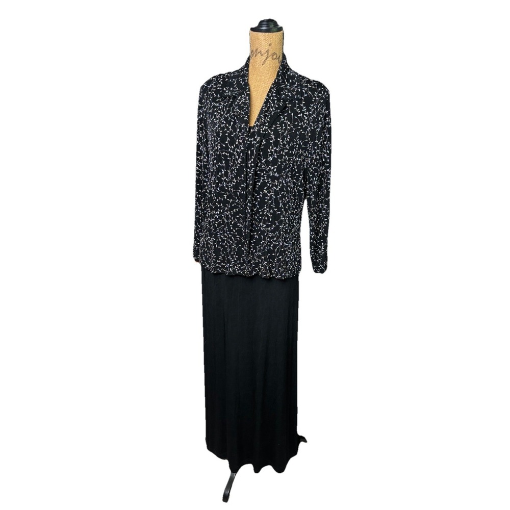VTG Ronni Nicole by Ouida Slinky Glitter Sparkle Liquid Knit Formal Dress 16